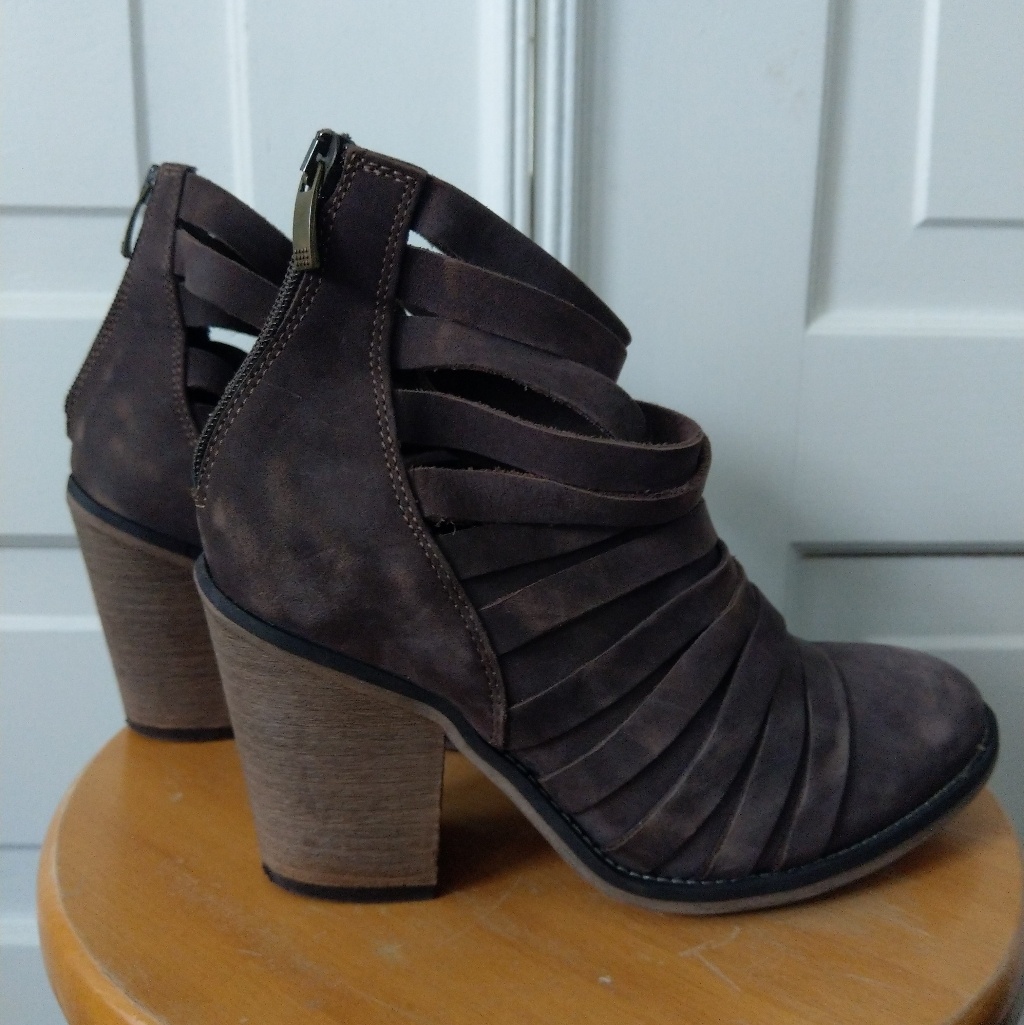 Free People Brown Booties Size 37/7